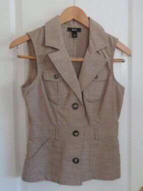 BCX Button Up Vest Women's Small